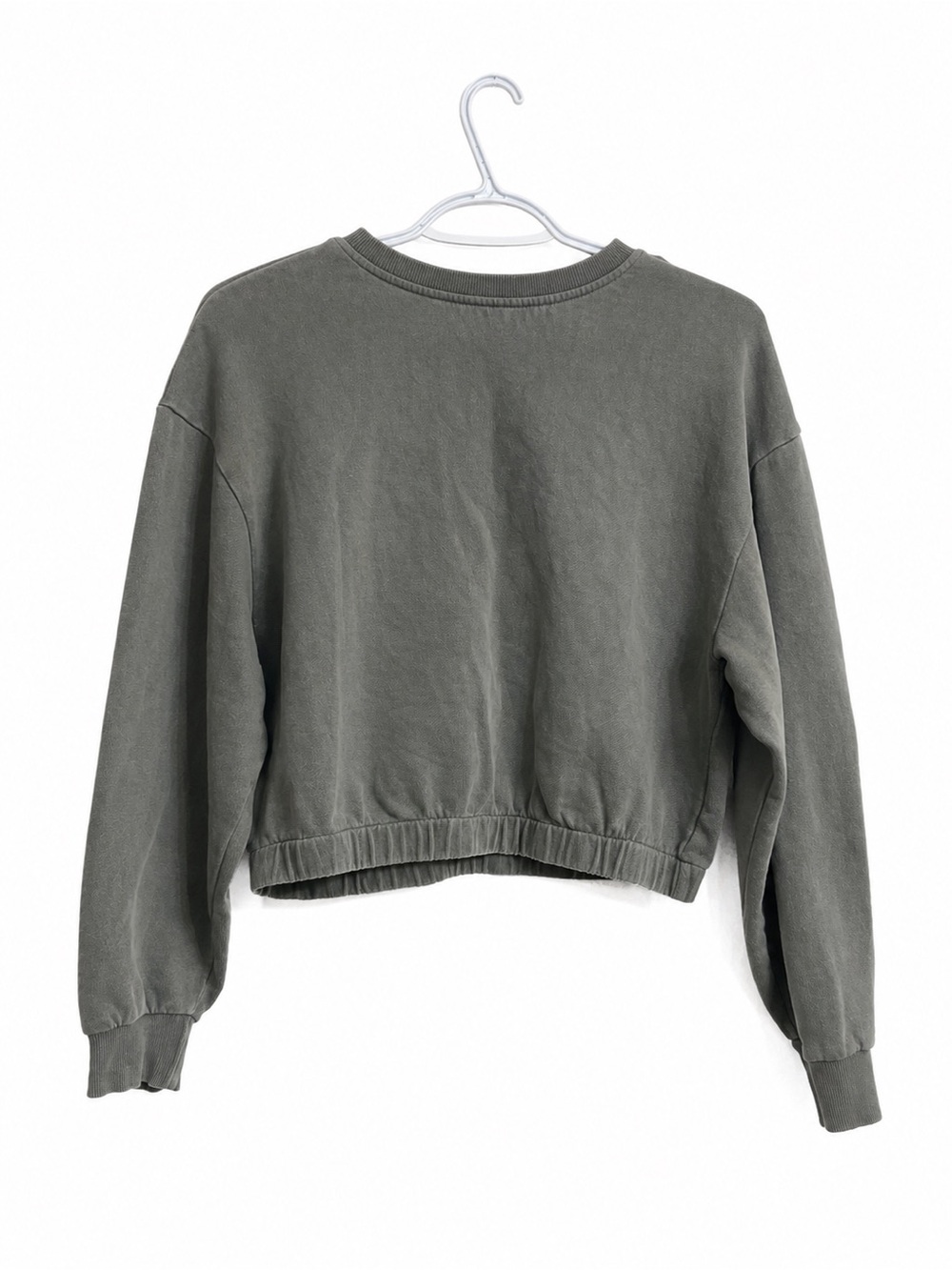 Harlow Sage Green Cropped Sweatshirt